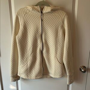 Exofficio Quilted Cream Hooded Jacket